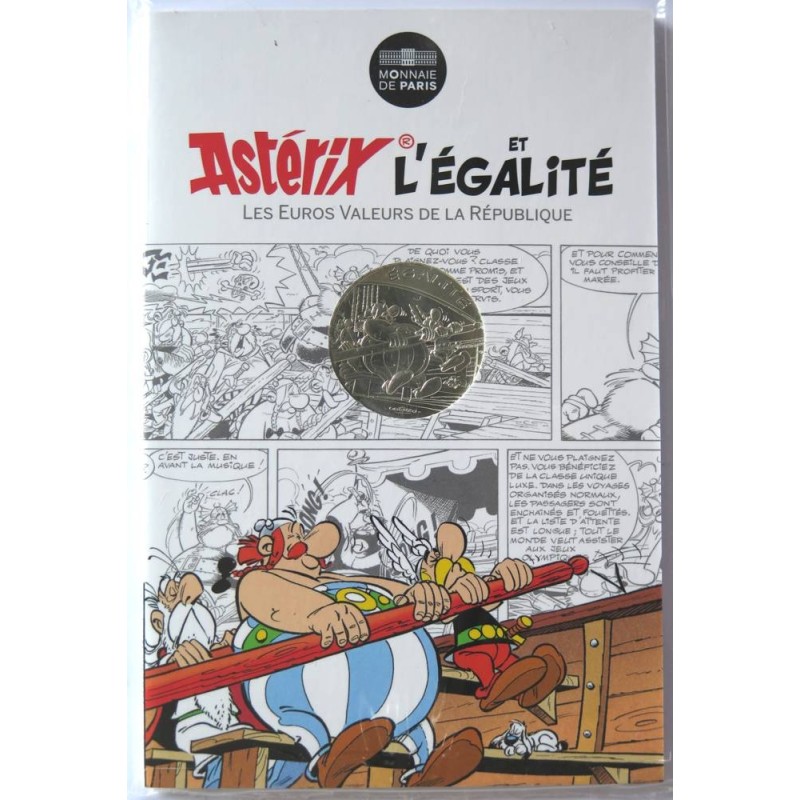 FRANCE - Blister - 10 euros - Astérix I - Egalité - Effort - Astérix aux Jeux Olympiques - 2015