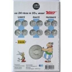 FRANCE - Blister - 10 euros - Astérix I - Egalité - Distribution - Le devin - 2015