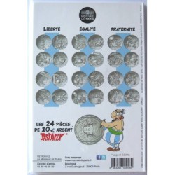 FRANCE - Blister - 10 euros - Astérix II - Liberté - Manifestation - Le cadeau de César - 2015