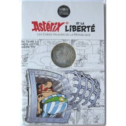 FRANCE - Blister - 10 euros - Astérix II - Liberté - Grille - La Serpe d'Or - 2015