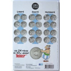 FRANCE - Blister - 10 euros - Astérix II - Liberté - Grille - La Serpe d'Or - 2015
