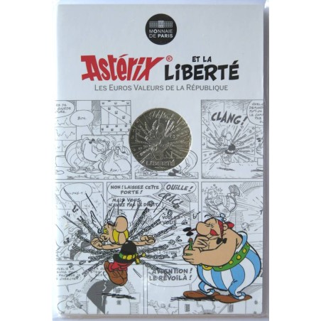 FRANCE - Blister - 10 euros - Astérix II - Liberté - Chaînes - Le tour de Gaule - 2015