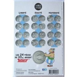 FRANCE - Blister - 10 euros - Astérix II - Liberté - Chaînes - Le tour de Gaule - 2015