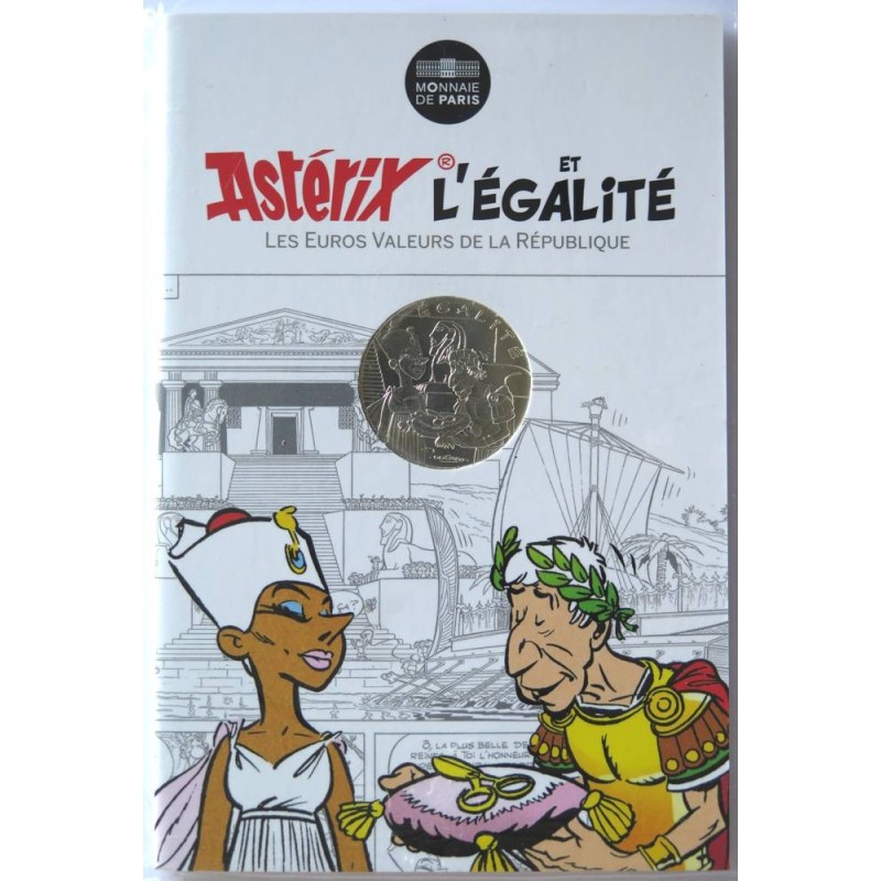 FRANCE - Blister - 10 euros - Astérix II - Egalité - Homme-Femme - Astérix et Cléopâtre - 2015