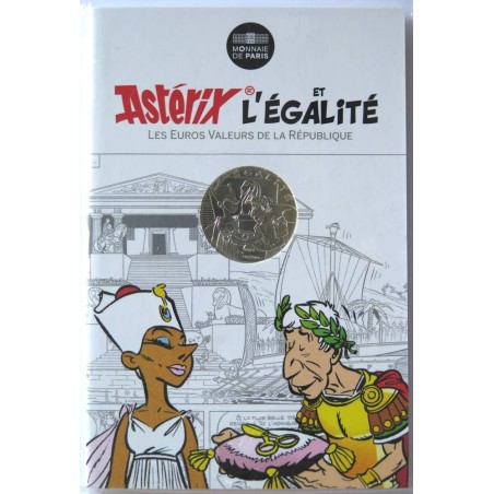 FRANCE - Blister - 10 euros - Astérix II - Egalité - Homme-Femme - Astérix et Cléopâtre - 2015