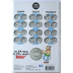 FRANCE - Blister - 10 euros - Astérix II - Fraternité - Romains - Astérix et Latraviata - 2015
