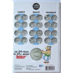 FRANCE - Blister - 10 euros - Astérix II - Fraternité - Normands - Astérix et les normands - 2015