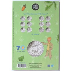 FRANCE - Blister - 10 euros - Le Petit Prince visite les châteaux de la Loire - 2016