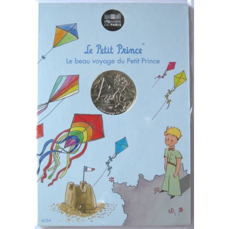 FRANCE - Blister - 10 euros - Le Petit Prince joue au cerf-volant - 2016