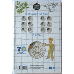 FRANCE - Blister - 10 euros - Le Petit Prince et la gastronomie - 2016