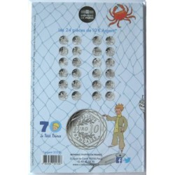 FRANCE - Blister - 10 euros - Le Petit Prince revient de la pêche - 2016