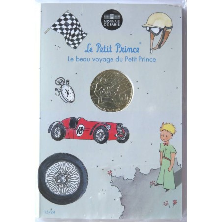 FRANCE - Blister - 10 euros - Le Petit Prince aux courses de voiture - 2016