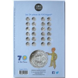 FRANCE - Blister - 10 euros - Le Petit Prince en terrase à Paris - 2016