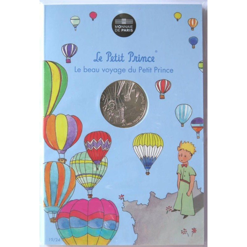 FRANCE - Blister - 10 euros - Le Petit Prince en mongolfière - 2016