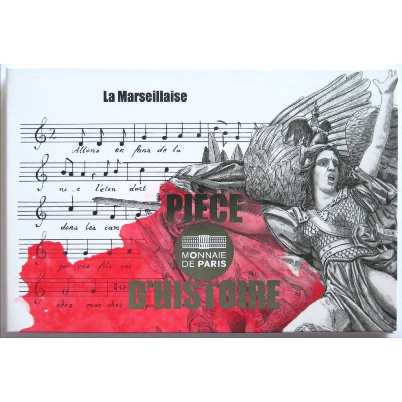 FRANCE - Blister - 50 euros - Pièce d'histoire - La Marseillaise - 2019
