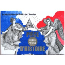 FRANCE - Blister - 50 euros - Pièce d'histoire - Déclaration des Droits de lHomme et du Citoyen - 2019