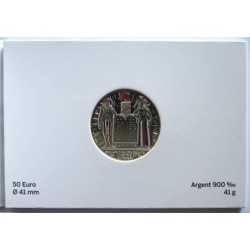 FRANCE - Blister - 50 euros - Pièce d'histoire - Déclaration des Droits de lHomme et du Citoyen - 2019