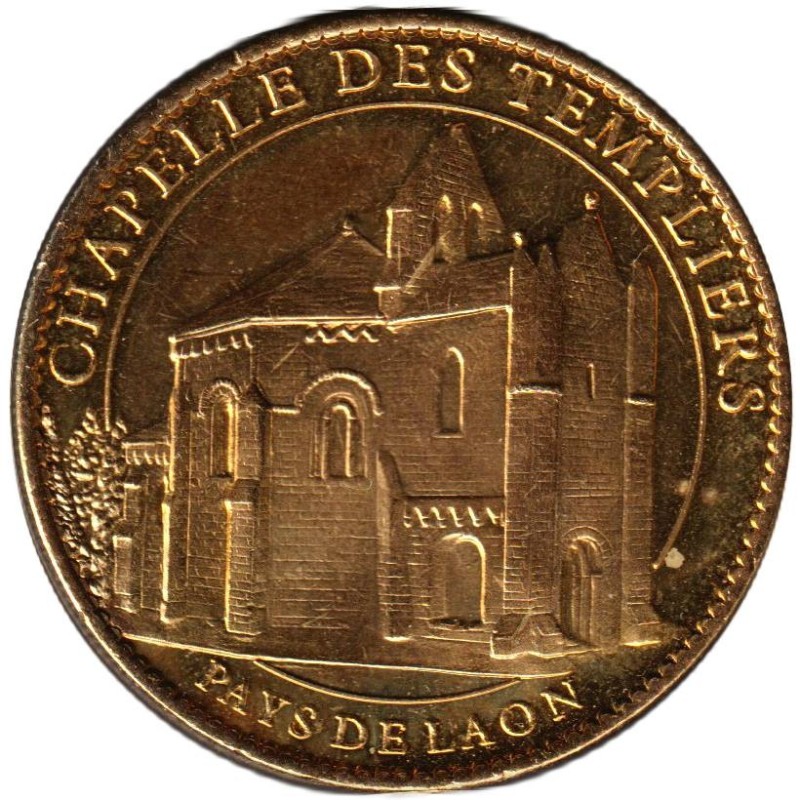 Jeton touristique - 02- Laon - Chapelle des Templiers - 2010
