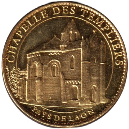 Jeton touristique - 02- Laon - Chapelle des Templiers - 2010