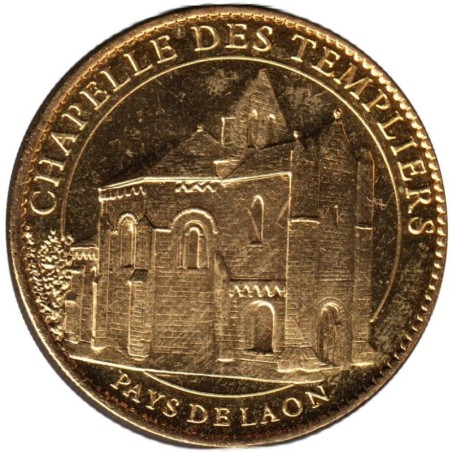 Jeton touristique - 02- Laon - Chapelle des Templiers - 2010