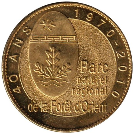 Jeton touristique - 10- Piney - Parc régional Forêt d'Orient - 40 ans - 2010
