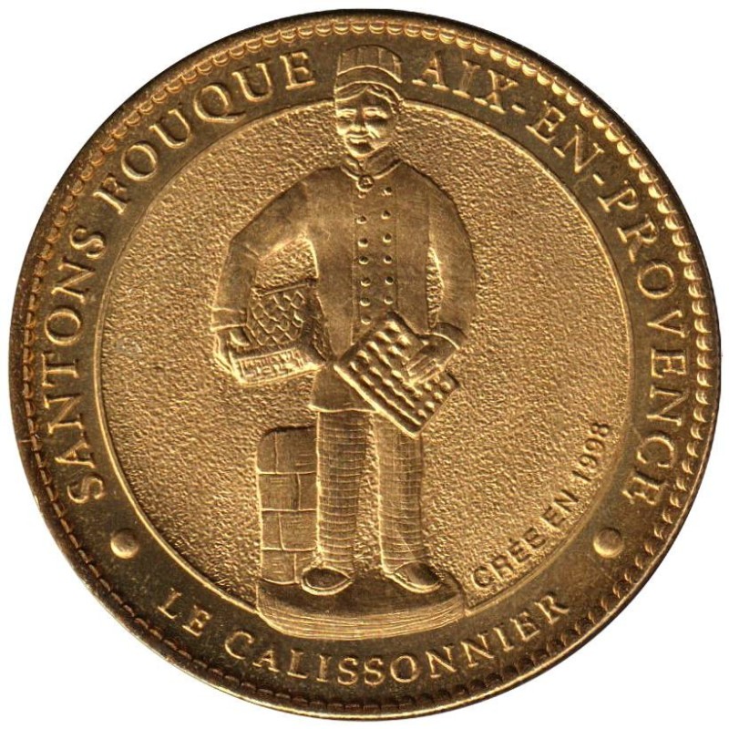 Jeton touristique - 13- Aix-en-Provence - Santons fouques - Le calissonnier - 2010