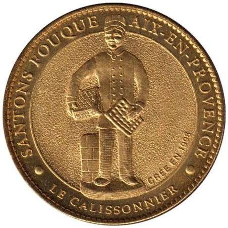 Jeton touristique - 13- Aix-en-Provence - Santons fouques - Le calissonnier - 2010