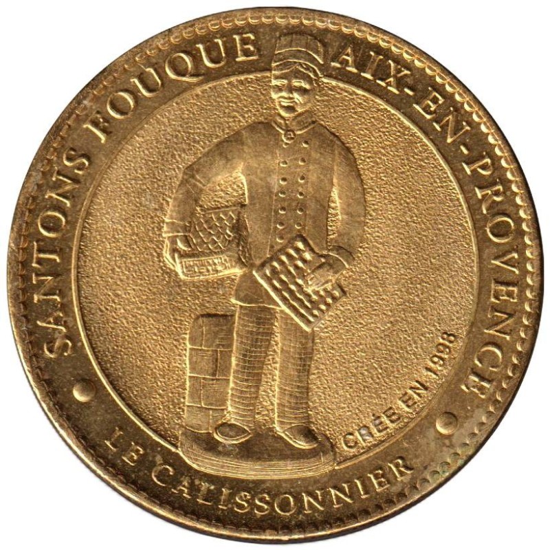 Jeton touristique - 13- Aix-en-Provence - Santons fouques - Le calissonnier - 2010