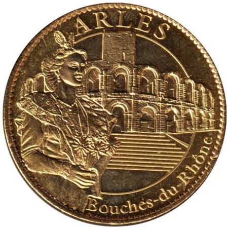 Jeton touristique - 13- Arles - Les arènes et l'arlésienne - 2010