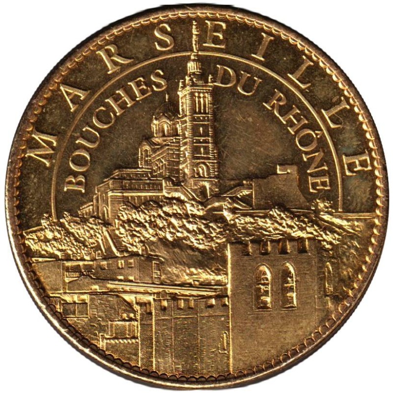 Jeton touristique - 13- Marseille - Bouches-du-Rhône - Saint Victor et Notre Dame de la Garde - 2010