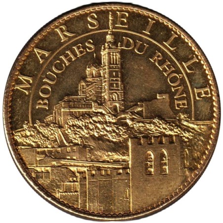 Jeton touristique - 13- Marseille - Bouches-du-Rhône - Saint Victor et Notre Dame de la Garde - 2010