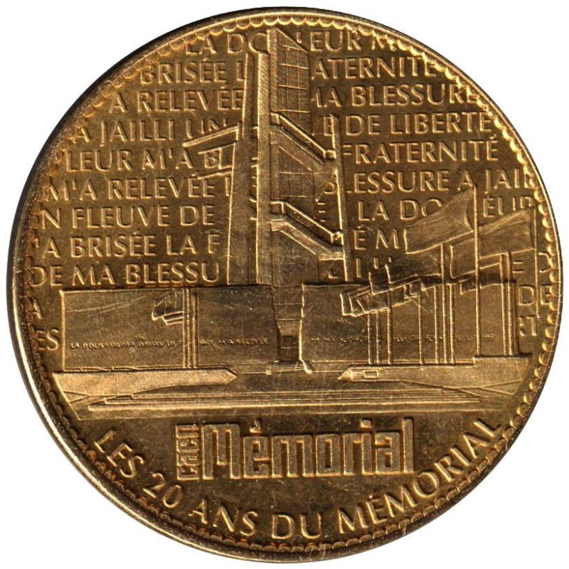 Jeton touristique - 14- Caen - Mémorial - 20 ans - 2008
