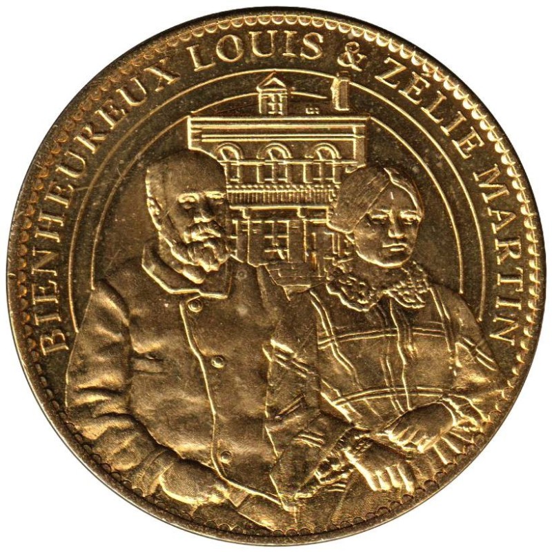 Jeton touristique - 14- Lisieux - Basilique - Bienheureux Louis et Zélie Martin - 2008