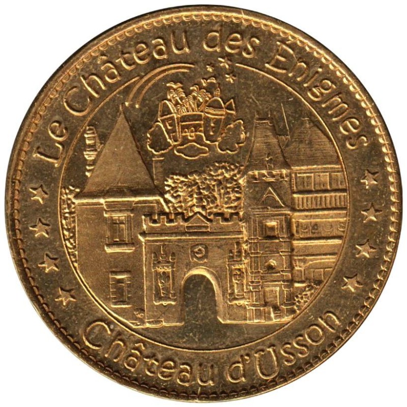 Jeton touristique - 17- Pons - Le château des énigmes - Château d'Usson - 2012