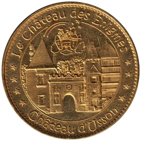 Jeton touristique - 17- Pons - Le château des énigmes - Château d'Usson - 2012