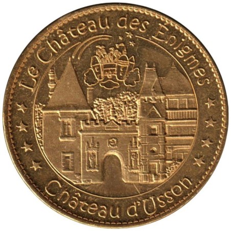 Jeton touristique - 17- Pons - Le château des énigmes - Château d'Usson - 2012