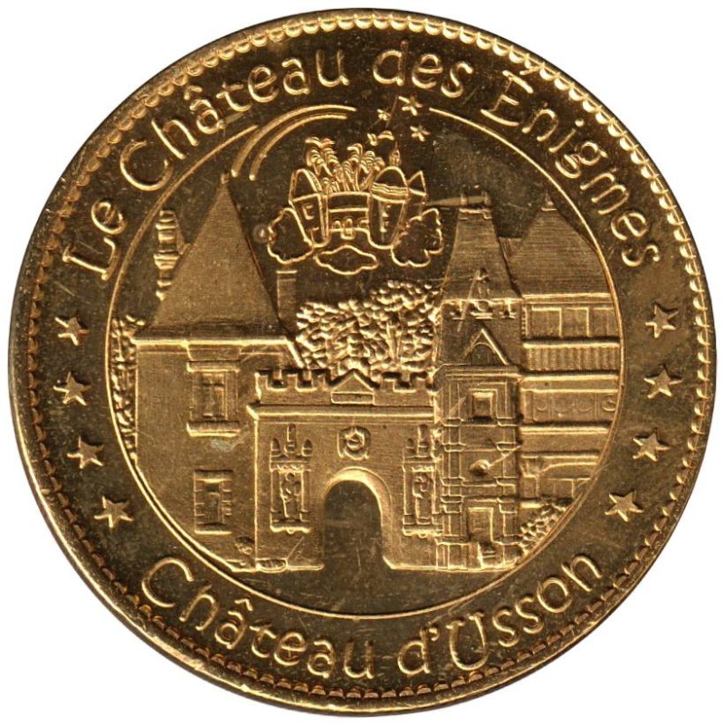 Jeton touristique - 17- Pons - Le château des énigmes - Château d'Usson - 2012