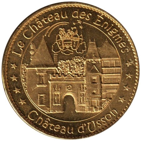 Jeton touristique - 17- Pons - Le château des énigmes - Château d'Usson - 2012