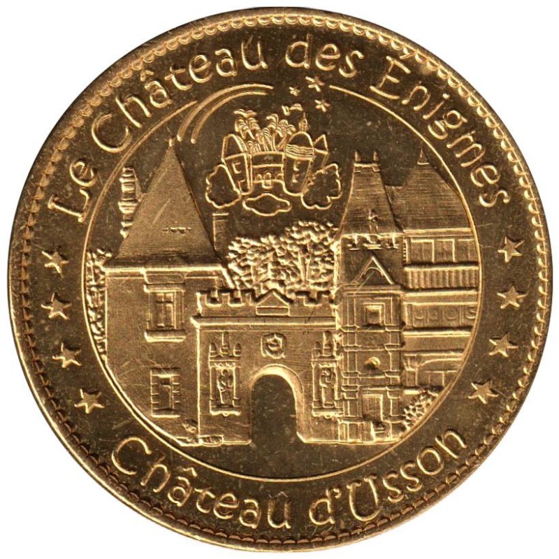 Jeton touristique - 17- Pons - Le château des énigmes - Château d'Usson - 2012
