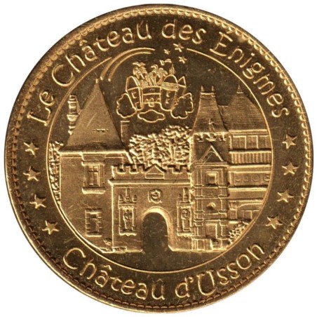 Jeton touristique - 17- Pons - Le château des énigmes - Château d'Usson - 2012