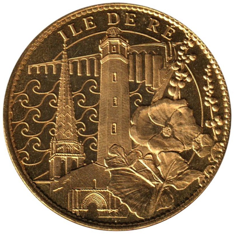 Jeton touristique - 17- Saint-Clément-des-Baleines - Ile de Ré - Phare et fleurs - 2007