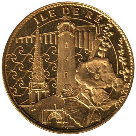 Jeton touristique - 17- Saint-Clément-des-Baleines - Ile de Ré - Phare et fleurs - 2007