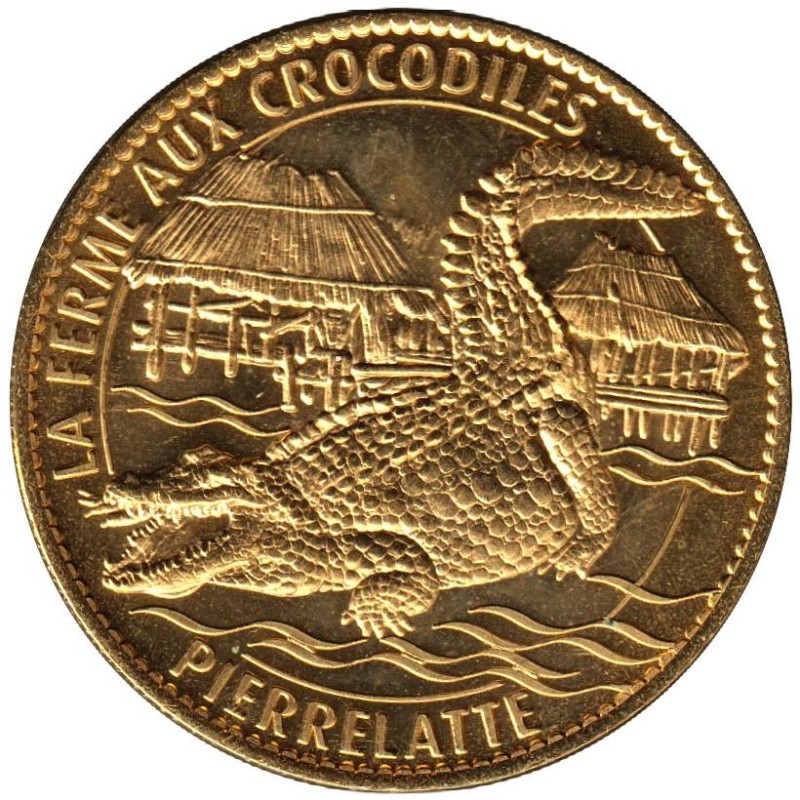Jeton touristique - 26- Pierrelatte - La ferme aux crocodiles - 2012