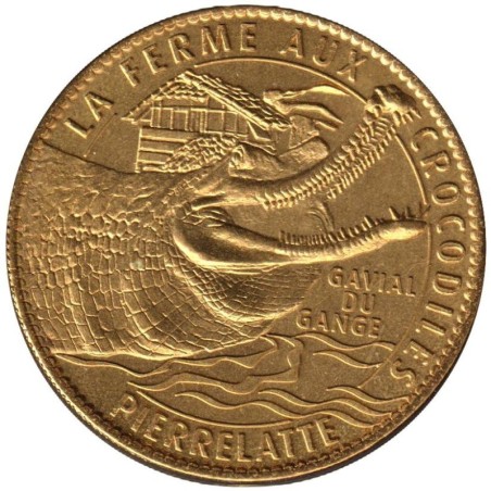 Jeton touristique - 26- Pierrelatte - La ferme aux crocodiles - Gavial du Gange - 2011