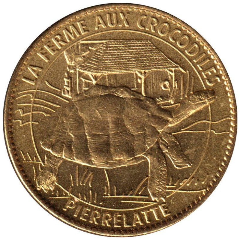 Jeton touristique - 26- Pierrelatte - La ferme aux crocodiles - Tortue - 2010