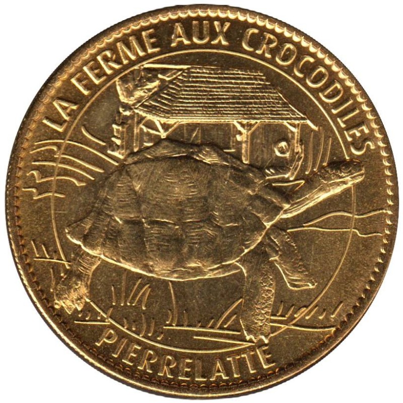 Jeton touristique - 26- Pierrelatte - La ferme aux crocodiles - Tortue - 2011