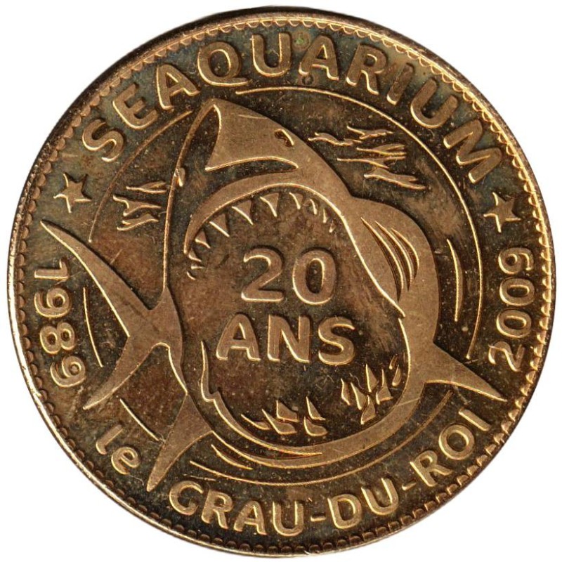 Jeton touristique - 30- Grau-du-Roi - Seaquarium - 20 ans - 2010