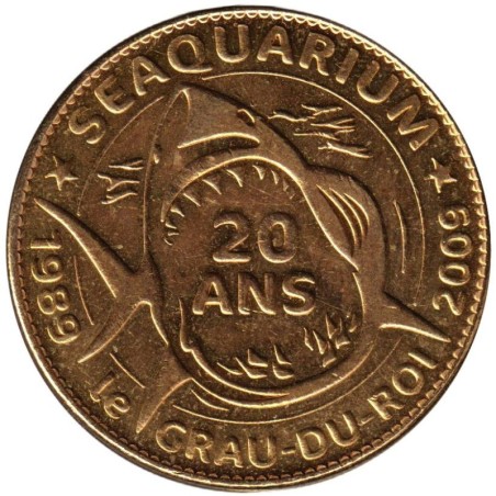 Jeton touristique - 30- Grau-du-Roi - Seaquarium - 20 ans - 2010