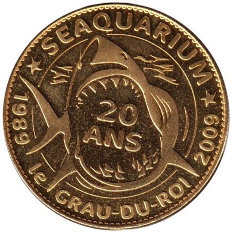 Jeton touristique - 30- Grau-du-Roi - Seaquarium - 20 ans - 2010