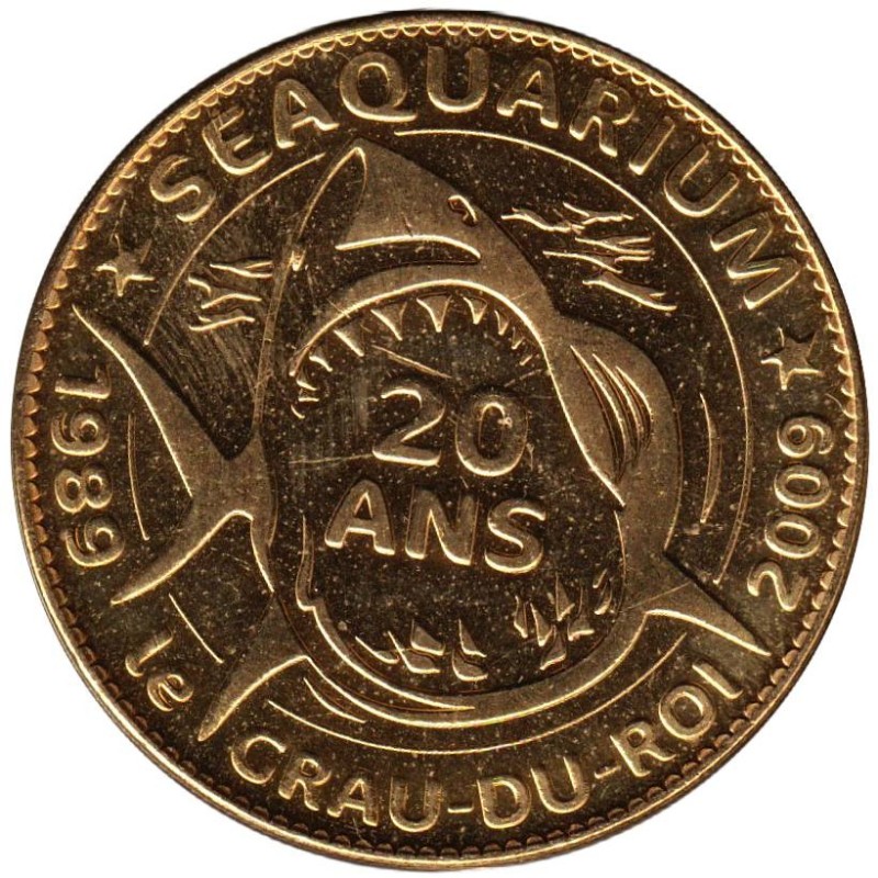 Jeton touristique - 30- Grau-du-Roi - Seaquarium - 20 ans - 2010